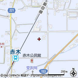 長野県伊那市西春近赤木周辺の地図