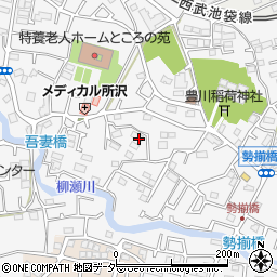 埼玉県所沢市久米1625-2周辺の地図