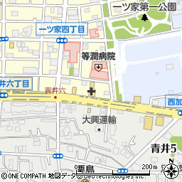 ＨｏｎｄａＣａｒｓ東京中央加平店周辺の地図