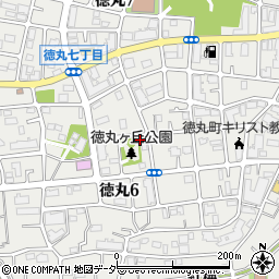 徳丸ケ丘公園トイレ周辺の地図