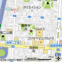 加平町会事務所周辺の地図