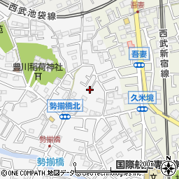 埼玉県所沢市久米376周辺の地図