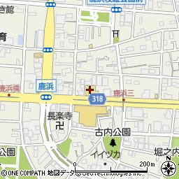 ダイハツ東京販売鹿浜店周辺の地図