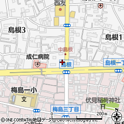 トライプラス梅島校周辺の地図