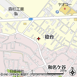 千葉県松戸市稔台1109周辺の地図