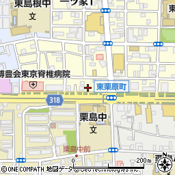 東京都足立区一ツ家1丁目2周辺の地図