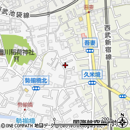 埼玉県所沢市久米381-6周辺の地図