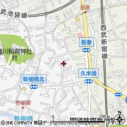 埼玉県所沢市久米381-10周辺の地図