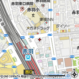 ファミリーマート赤羽駅前店周辺の地図