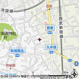 埼玉県所沢市久米381-7周辺の地図