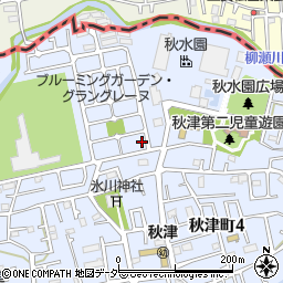 東京都東村山市秋津町4丁目16-237周辺の地図