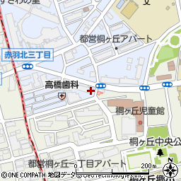 東京都北区赤羽北3丁目21周辺の地図