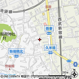 埼玉県所沢市久米381-9周辺の地図