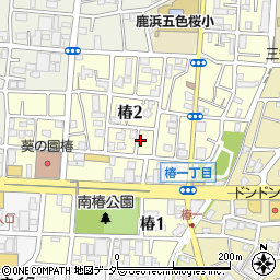東京都足立区椿周辺の地図