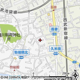 埼玉県所沢市久米381-15周辺の地図