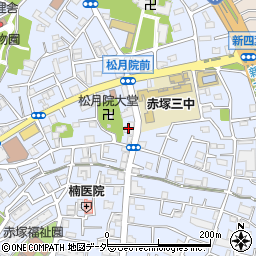赤塚庁舎入口周辺の地図