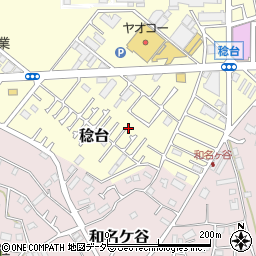 千葉県松戸市稔台周辺の地図