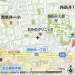 足立区　ドリーム秋桜クラブ周辺の地図