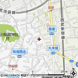 埼玉県所沢市久米381-14周辺の地図