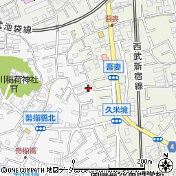 埼玉県所沢市久米381-13周辺の地図