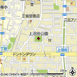 上沼田公園周辺の地図