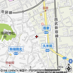 埼玉県所沢市久米381周辺の地図