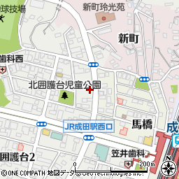 ナビパーク成田囲護台第４駐車場周辺の地図