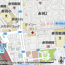平禄寿司東京北赤羽店周辺の地図