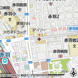松屋 赤羽店周辺の地図