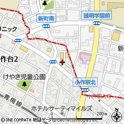 ダイハツ東京販売小作店周辺の地図