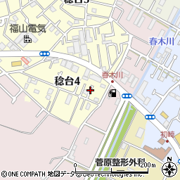 千葉県松戸市稔台4丁目10周辺の地図
