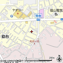 千葉県松戸市稔台1129周辺の地図