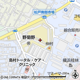 千葉県松戸市野菊野周辺の地図