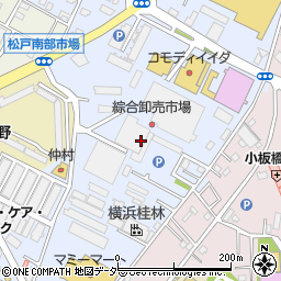 松戸南部市場周辺の地図