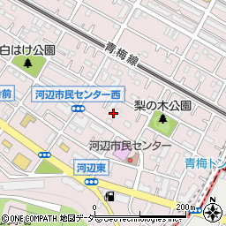 東京都青梅市河辺町6丁目17周辺の地図