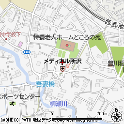 埼玉県所沢市久米1567-17周辺の地図