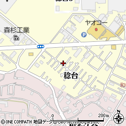 千葉県松戸市稔台1087-3周辺の地図