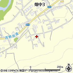 東京都青梅市畑中3丁目900周辺の地図