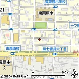 東京都足立区一ツ家3丁目周辺の地図