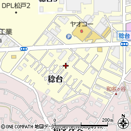 千葉県松戸市稔台1079-5周辺の地図