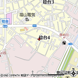 千葉県松戸市稔台4丁目周辺の地図