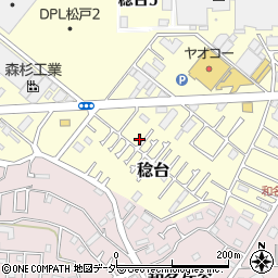 千葉県松戸市稔台1087-4周辺の地図