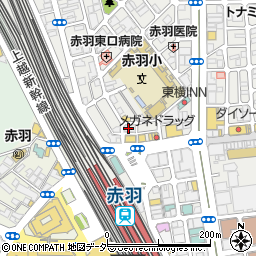 韓国料理 フルハウス 赤羽店周辺の地図