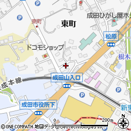 東建コーポレーション株式会社　成田支店周辺の地図