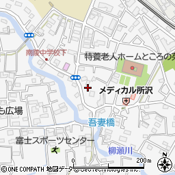 埼玉県所沢市久米1555-1周辺の地図