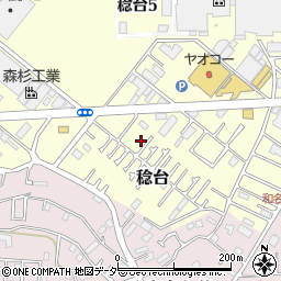 千葉県松戸市稔台1087-5周辺の地図