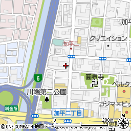 東京都足立区加平2丁目周辺の地図