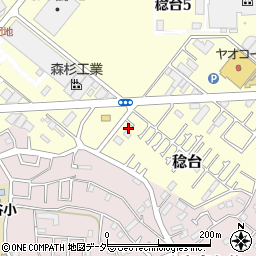 千葉県松戸市稔台1100-4周辺の地図
