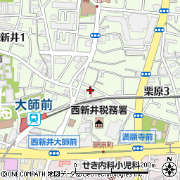 東京都足立区栗原3丁目11-6周辺の地図
