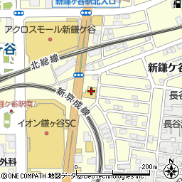 洋服の青山新鎌ヶ谷店周辺の地図